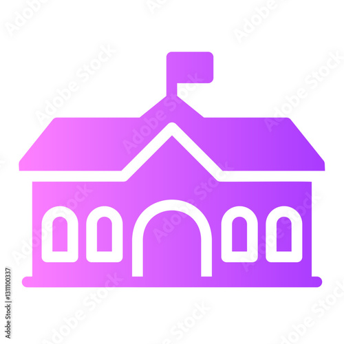 school Gradient icon