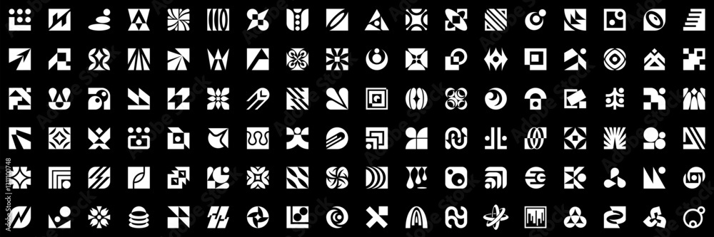 Abstract logos collection. Geometrical abstract logos. Icon design Abstract logos collection. Geometrical abstract logos. Icon design