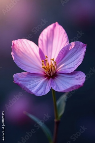 Delicate purple blossom, soft petals unfurling , flower, flora, beauty
