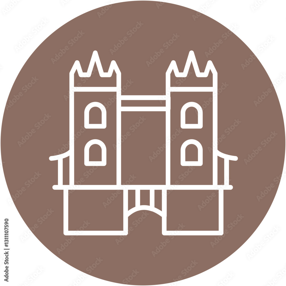 Fototapeta premium Kingdom Bridge Icon