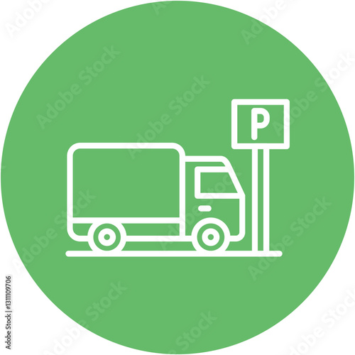 Truck Parking Icon