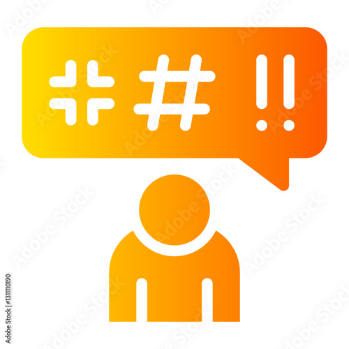 abuse gradient icon