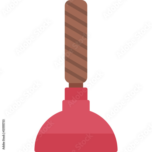 Plunger Construction Tool Icon