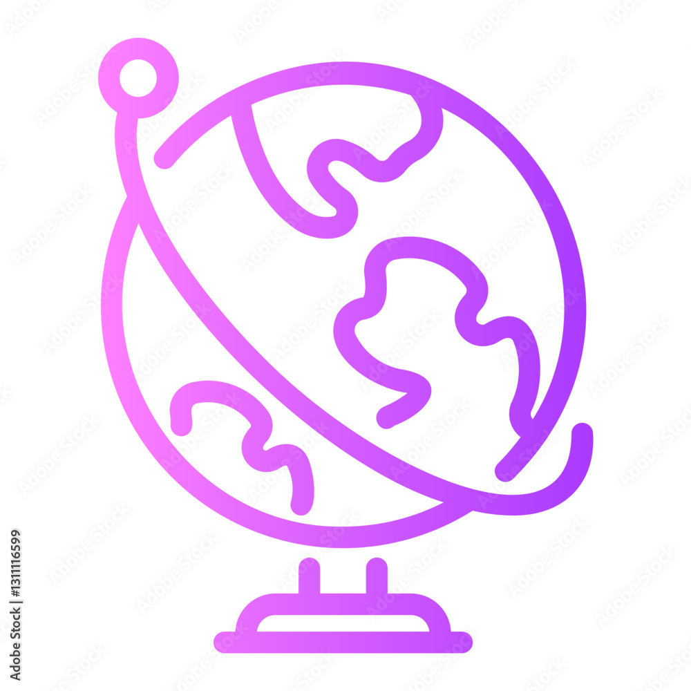 geography Line Gradient Icon geography Line Gradient Icon