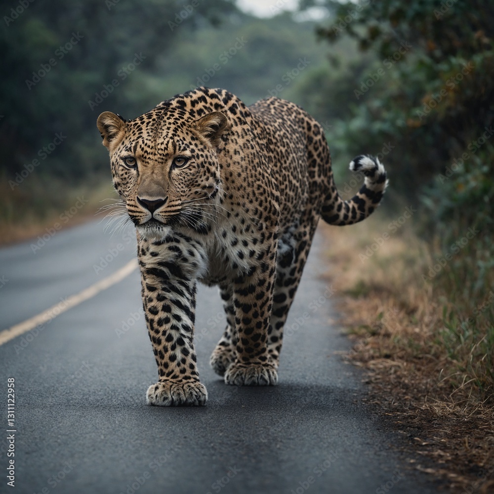 Obraz premium leopard in the tree