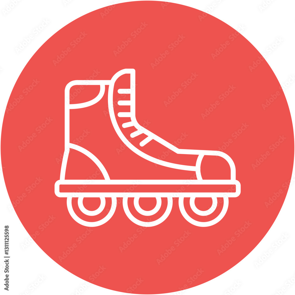 Rollerblading Icon