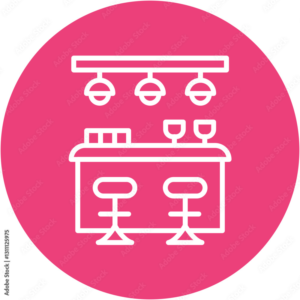 Bar Counter Icon Bar Counter Icon