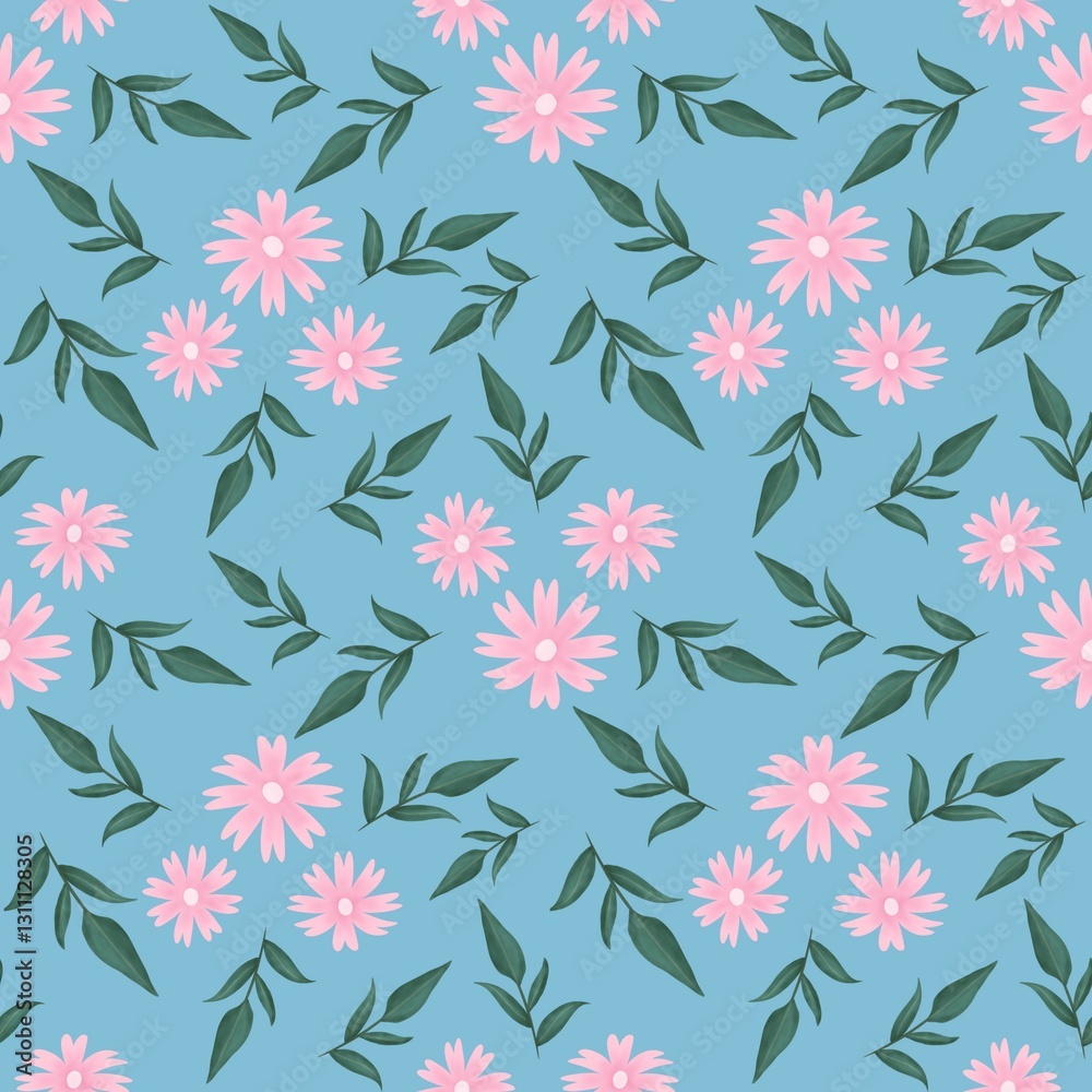 seamless pattern with flowers
