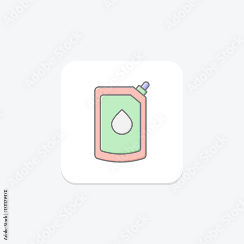 Mayonnaise lineal color icon, vector, pixel perfect, illustrator file