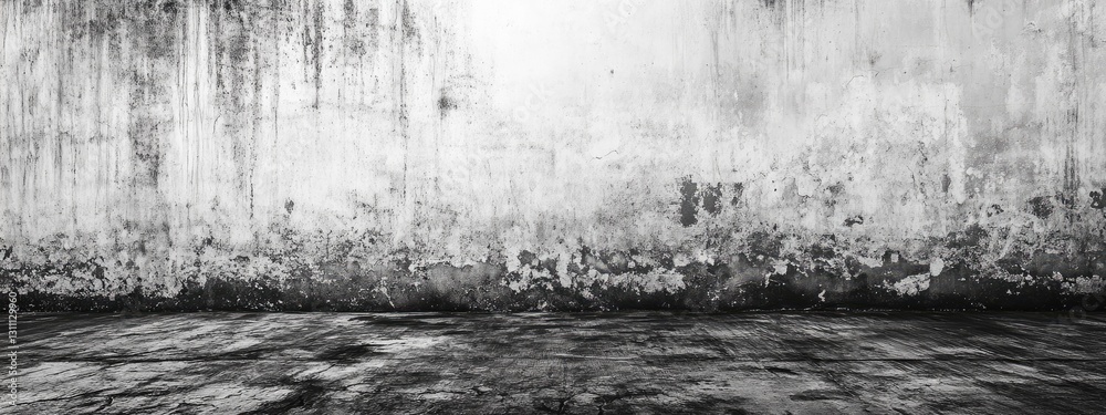 Fototapeta premium Empty Grungy Concrete Interior