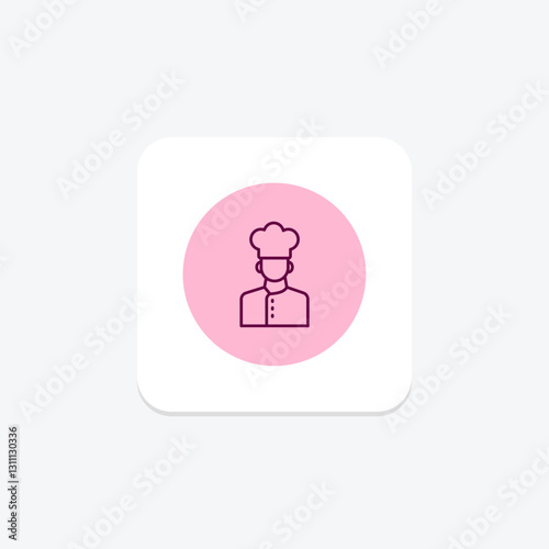 Cooking Chef pentaglow, vector, pixel perfect, illustrator file