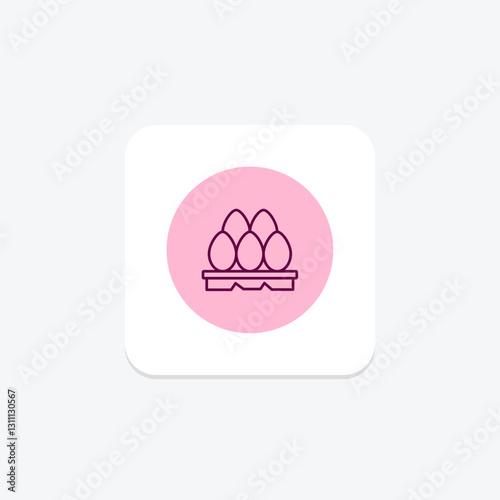 Eggs pentaglow, vector, pixel perfect, illustrator file
