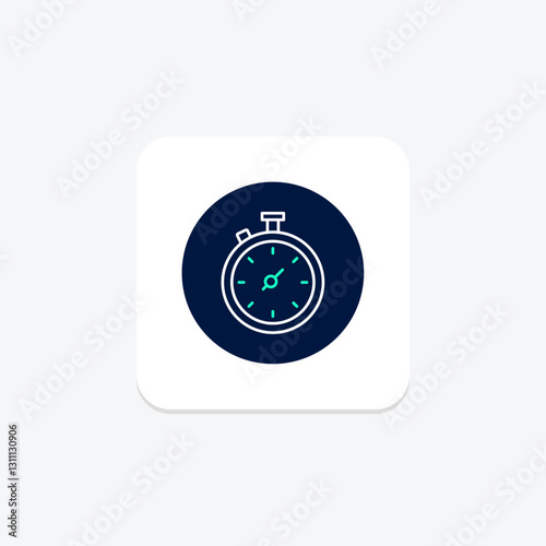 Timer neonglow, vector, pixel perfect, illustrator file