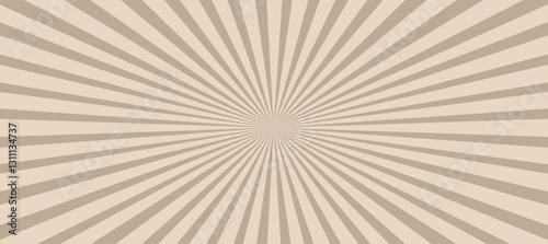 Brown and beige sunburst background	