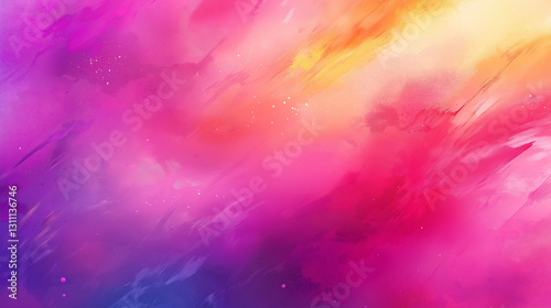 Holi concept - abstruct background with holi colored powders splashes