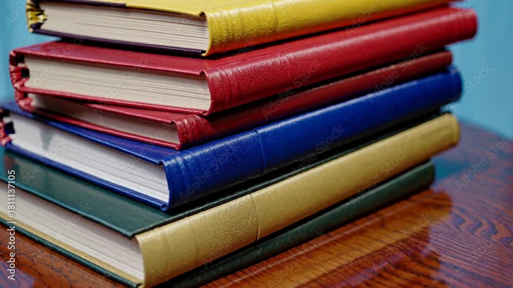 The Stack of Colorful Books The Stack of Colorful Books