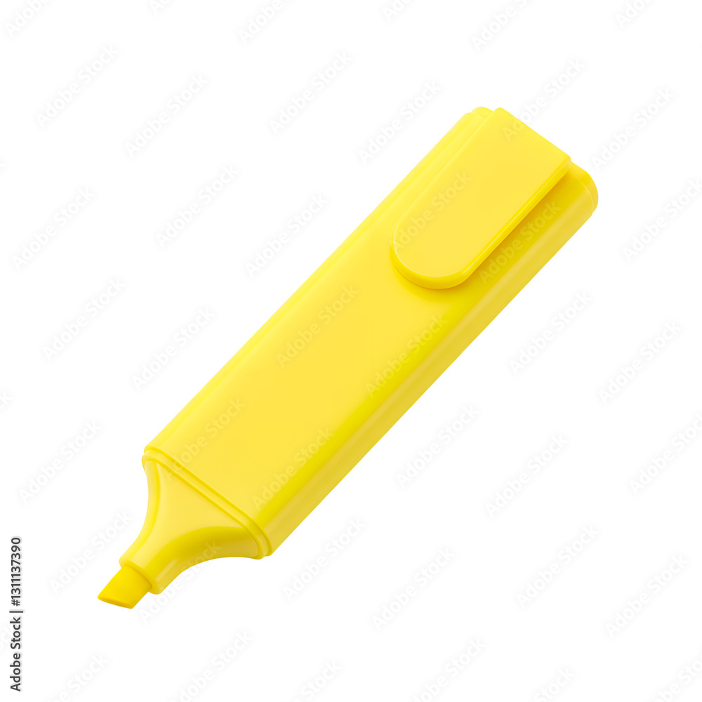 Bright Yellow Highlighter Pen Isolated Black Background Tool Work Color Image Study Marker Office Bright Yellow Highlighter Pen Isolated Black Background Tool Work Color Image Study Marker Office