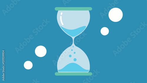 Time Release Effect Visual representation of timerelease bubbles emerging from the hydrogel symbolizing prolonged hydration.