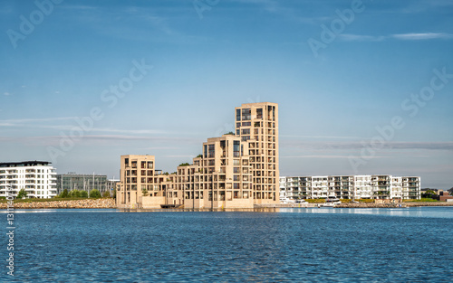 Waterfront apartments at Tuborg Havn entrance, Hellerup, Greater Copenhagen, Denmark, Øresund and Svanemølle Bay views