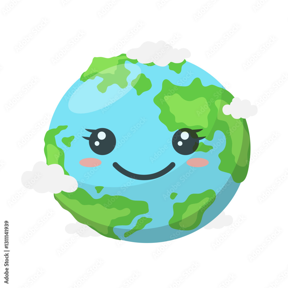 Fototapeta premium Earth Emoji Illustration
