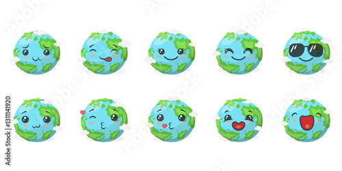 Earth Emoji Illustration