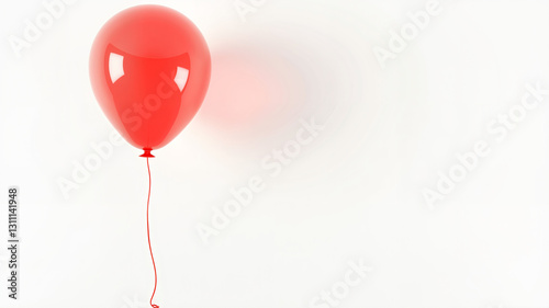 Clean background A red balloon