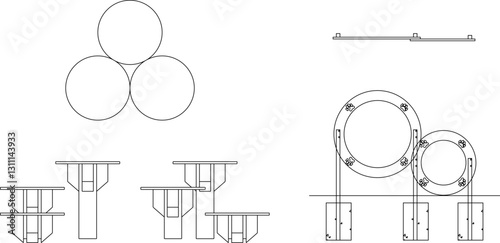 vector illustration sketch design image of toy for pet dog agility game