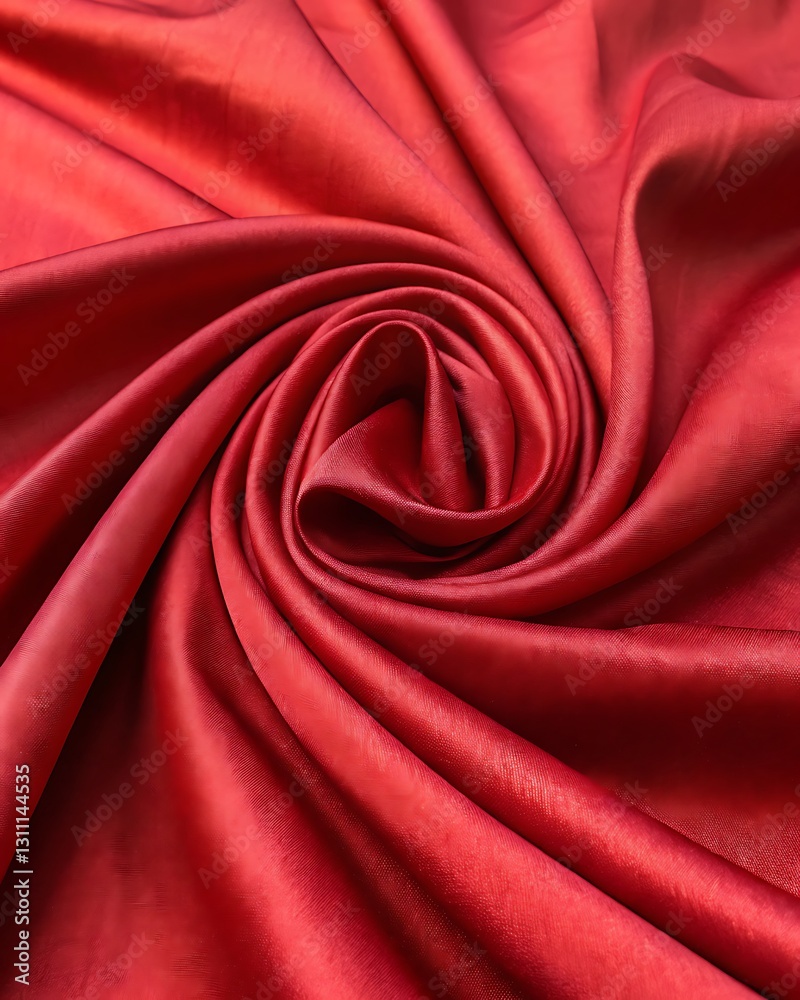 Fototapeta premium An image of a red fabric taken vertically. It works well as a backdrop.