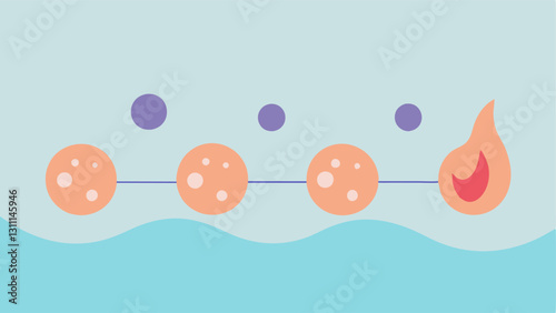 Wrinkle Reduction Timeline A timeline illustration showing progression over weeks with skin texture improving from wrinkled to smooth with exosome serum applications.