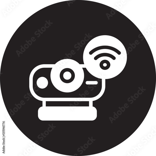 webcam glyph icon