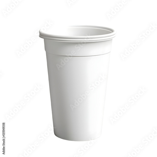 Wallpaper Mural A clean, white disposable cup suitable for serving beverages at events, parties, or casual gatherings. Torontodigital.ca
