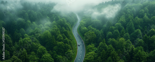 森の中の道