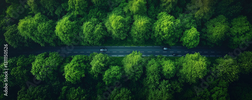 森の中の道
