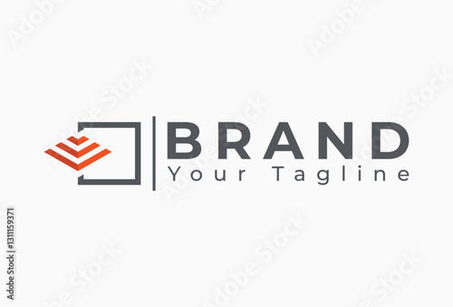 Pyramid and Square Logo Design Element