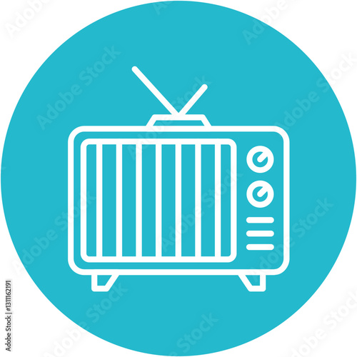 Retro TV Icon