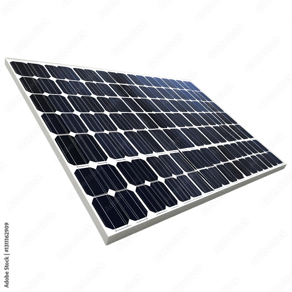 Solar panel angled to capture sunlight, symbolizing renewable energy and sustainability. Solar panel angled to capture sunlight, symbolizing renewable energy and sustainability.
