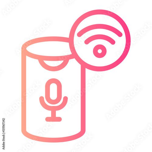 voice assistant gradient icon