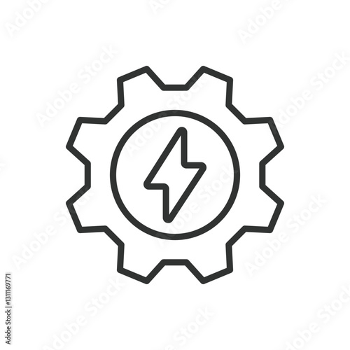 Efficiency, icon in line design. Efficiency, productivity, optimization, performance, time management, speed, effectiveness on white background vector. Efficiency, editable stroke icon