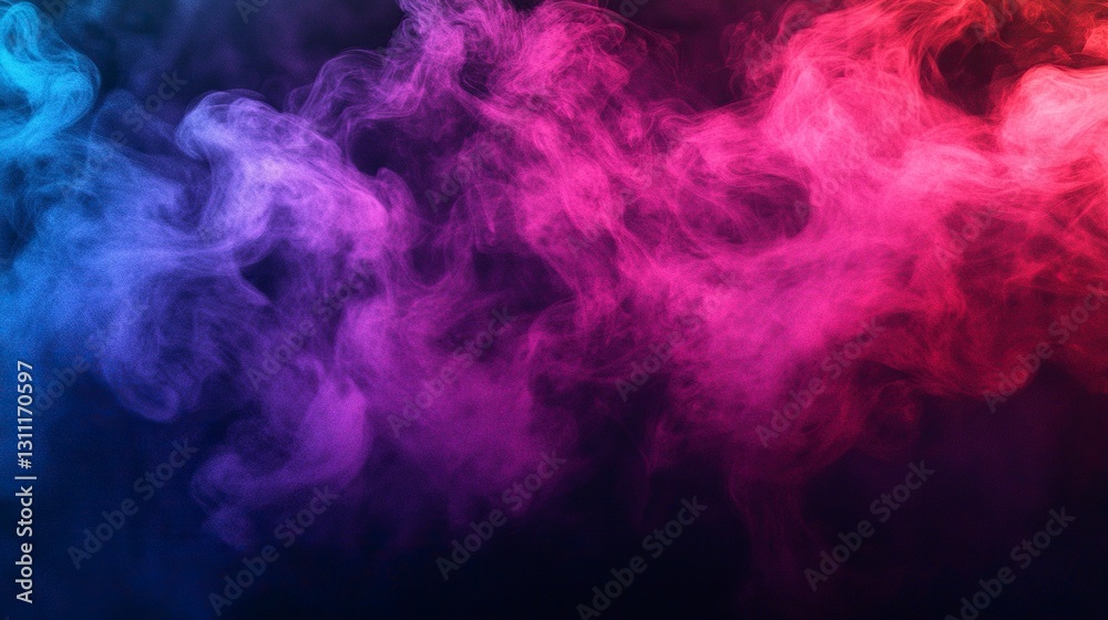 Abstract red and blue smoke effect on a transparent background with a gradient for design elements, an illustration of a glowing pink and dark purple cloud or fog. Abstract red and blue smoke effect on a transparent background with a gradient for design elements, an illustration of a glowing pink and dark purple cloud or fog.