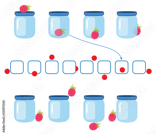 Educational game for children. Find the correct answer. Preschool worksheet activity.