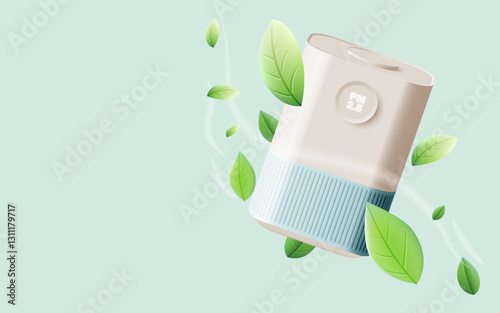 Eco-Friendly Air Purifier — PM 2.5 Filter for Fresh, Clean, and Natural Indoor Air