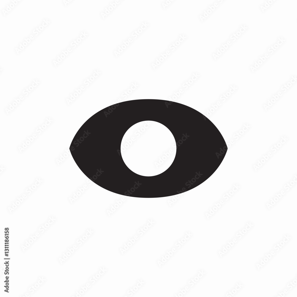 Eye visibility view icon vector sign Eye visibility view icon vector sign