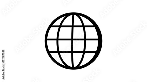 global spinning , Globe, planet, Earth icon animation on a white background representing worldwide connectivity geography and international concepts in motion.







