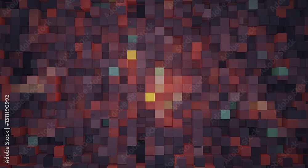 Fototapeta premium Abstract Colorful Cubes Background for Modern Digital Design Projects