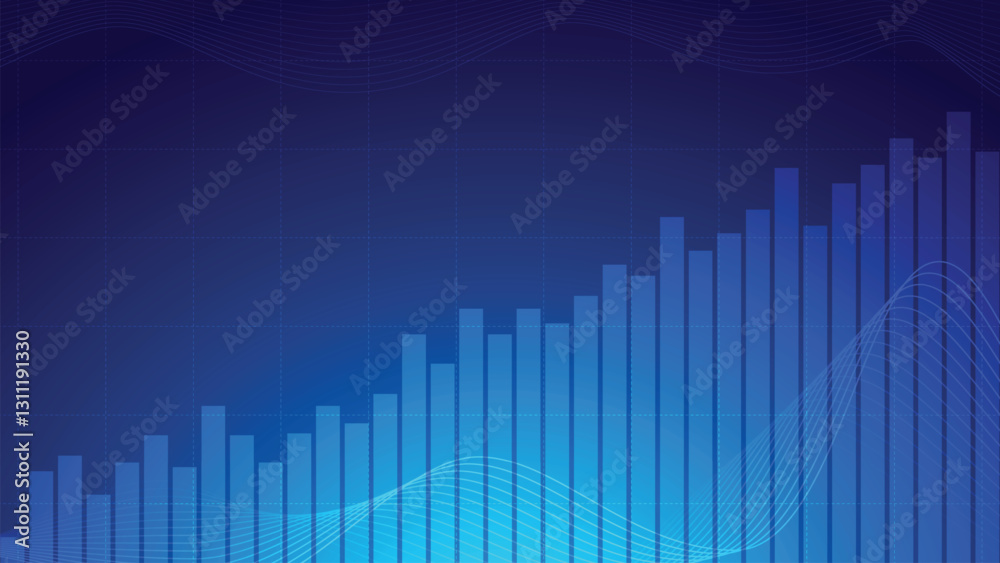 Blue Gradient Bar Chart Data Visualization Growth Analysis Blue Gradient Bar Chart Data Visualization Growth Analysis
