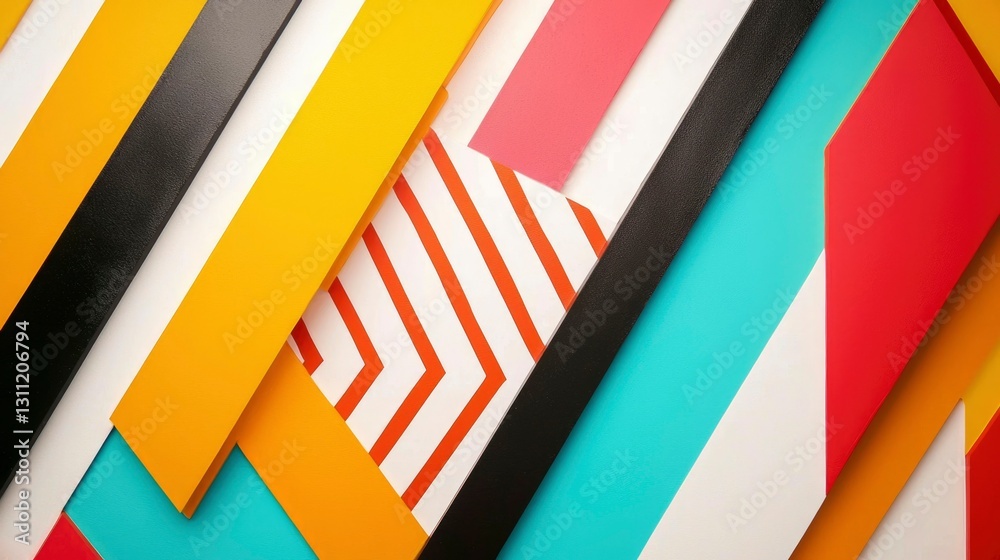 Fototapeta premium Colorful Geometric Design Background