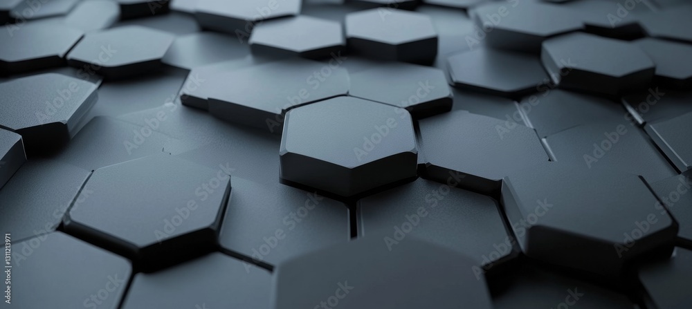 Abstract Hexagonal Geometric Pattern