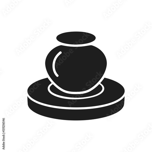 Pottery Wheel Craft Icon