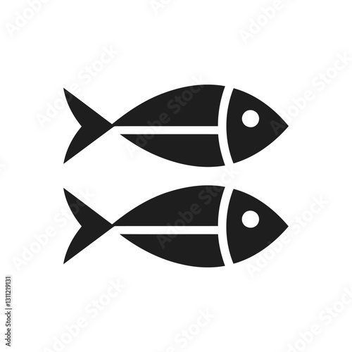 Dual Fish Symbol Icon