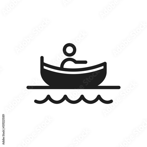 Canoe Water Adventure Icon